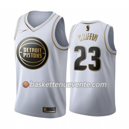 Maillot Basket Detroit Pistons Blake Griffin 23 2019-20 Nike Blanc Golden Edition Swingman - Homme